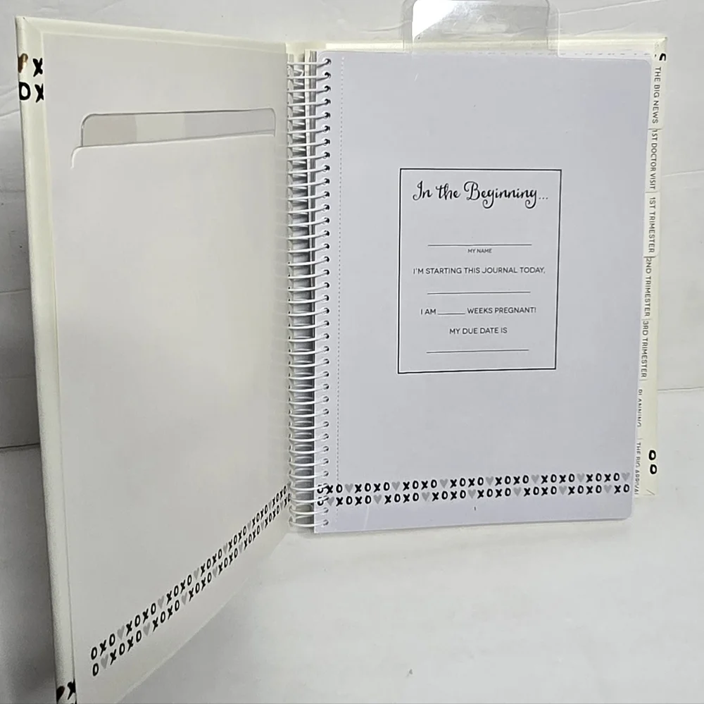 MY PREGNANCY JOURNAL : Pearhead Photos Pockets Memory Pages w Soft Leather Cover